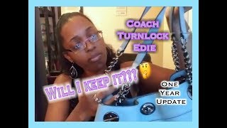 COACH Turnlock Edie Shoulder Bag | UPDATE [One Year Later]