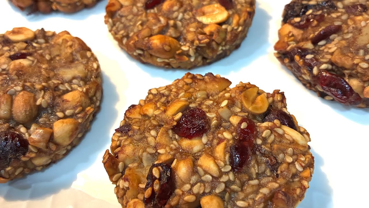 Galletas saludables de ajonjolí y frutos secos sin azúcar, sin gluten -Facilisimo con Bedith 