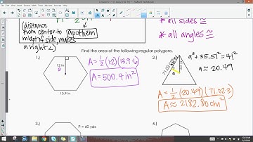 6.1.1 Day 1 Video Lesson - Area of Regular Polygons with Trig