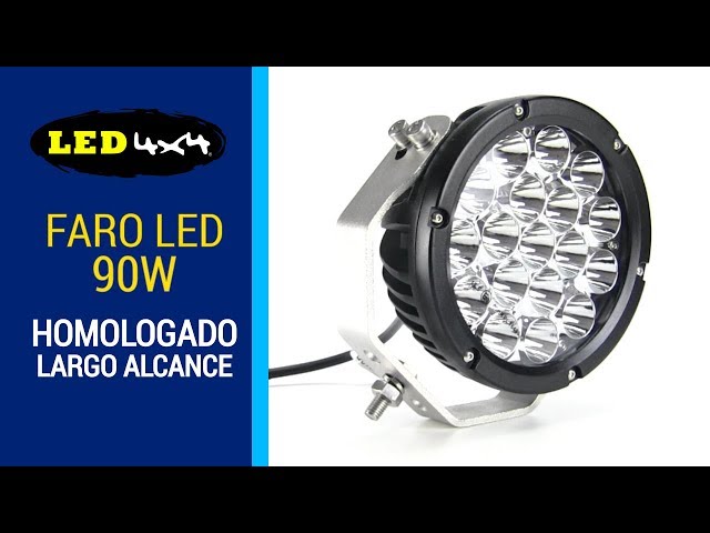 Turnaroundtech Foco led 12v aluminio abs 48W 16 led 6500K 10.5 cms 4.21  faros led 4x4 faros largo alcance led focos led 12v focos led 4x4 faros led  tractor foco led 4x4 