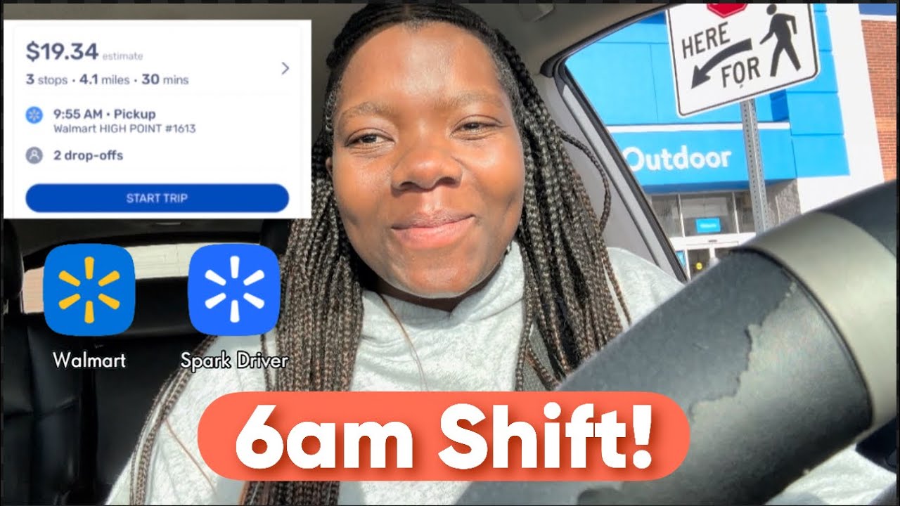 My Full Shift Working As A Walmart Spark Driver | Slow Monday | Ep 84 ...