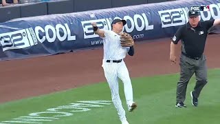 Gio Urshela Makes INSANE Throw From Foul Territory | Yankees vs. Red Sox (June 5, 2021)