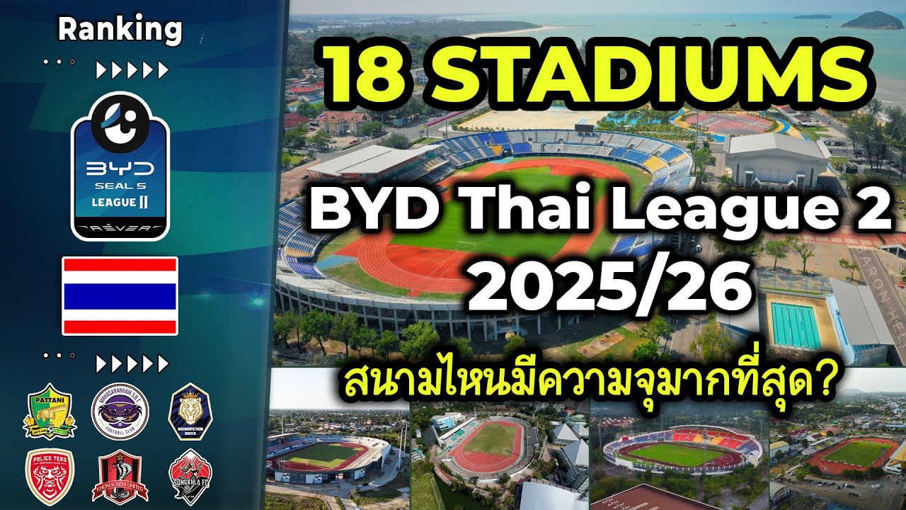 🇹🇭 18 Stadiums BYD Thai League 2 - 2025/26