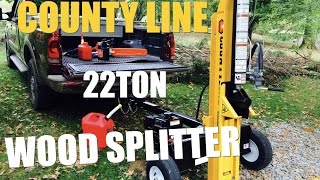 County Line 22 Ton Wood Splitter First Run