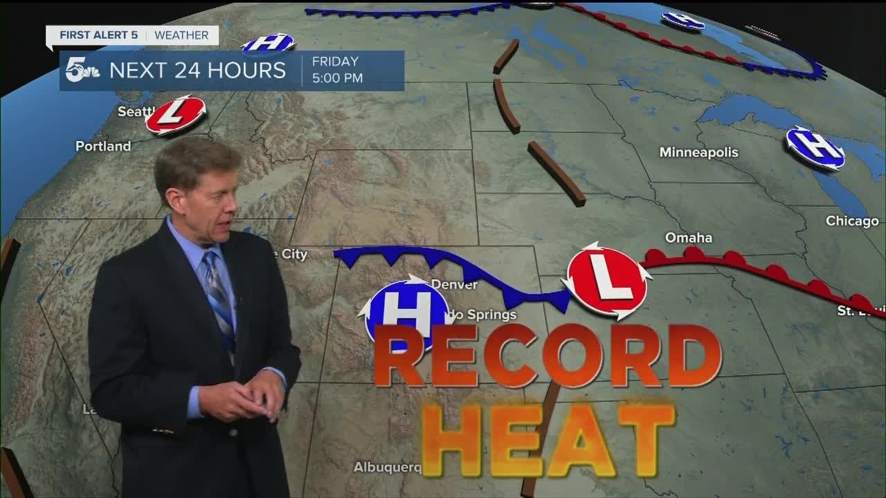 Daily record high temperatures likely on Friday - YouTube