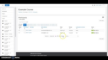 Sending Class Moodle Message