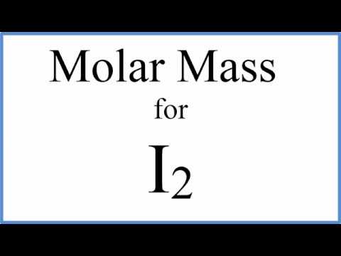 How to Calculate the Molar Mass / Molecular Weight of I2 ...