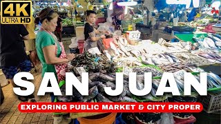 [4K] Exploring BASEMENT WET MARKET & Historical City of San Juan | PH Virtual Walk Tour