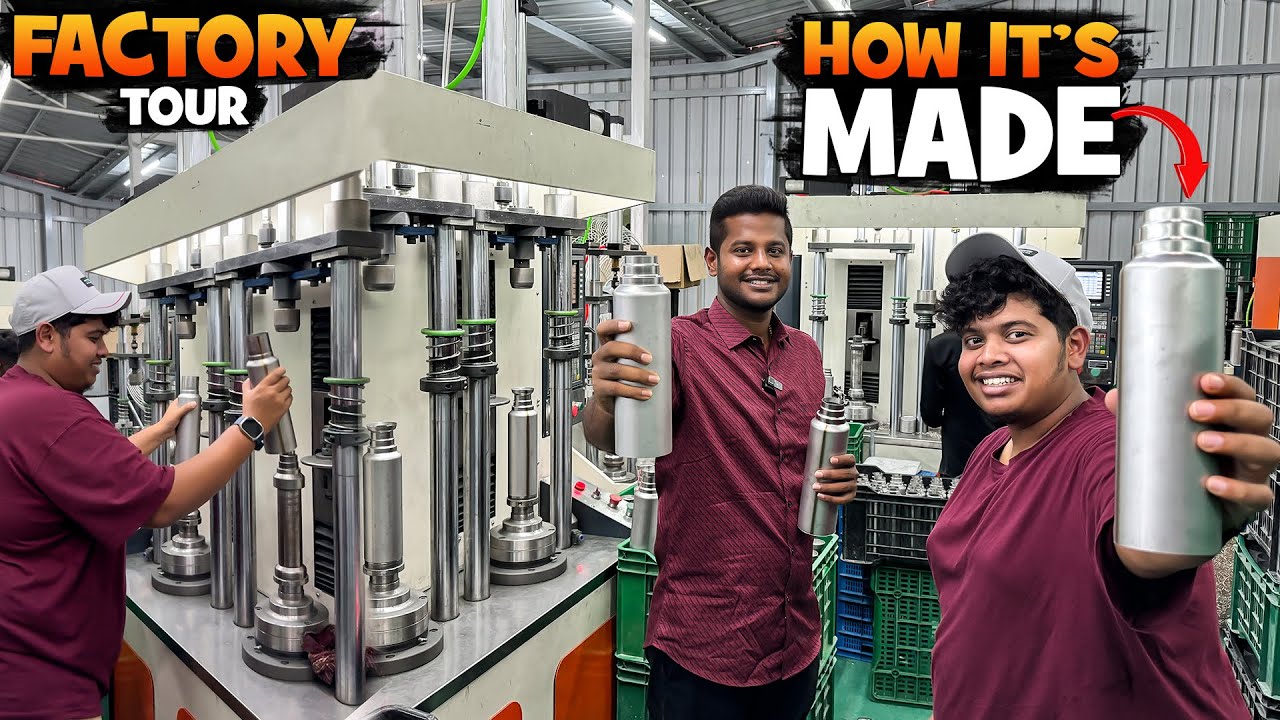 Steel Bottle Factory Tour 🔥- Irfan's View
