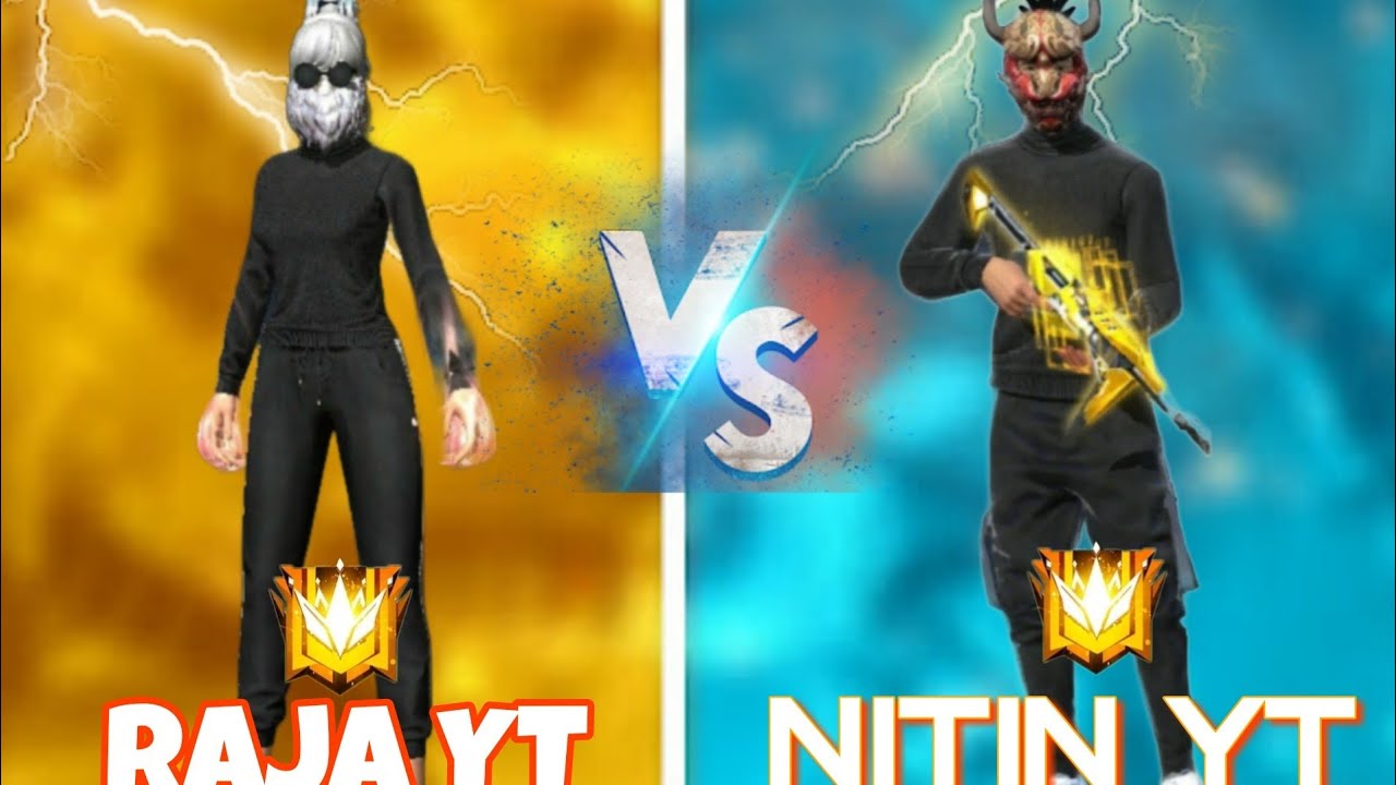 Free Fire Costume Full Gameplay🔥🤯 Raja yt vs nitin ff 1vs1 challenge 😈 freefire 