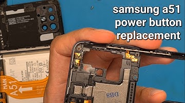 Samsung a51 a515 power and volume button flex cable replacement