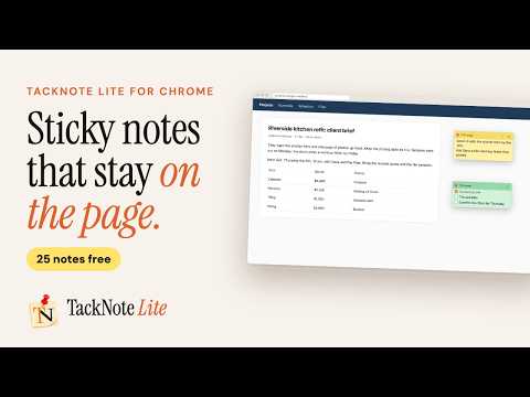 Sticky notes that stay on the page they belong to.