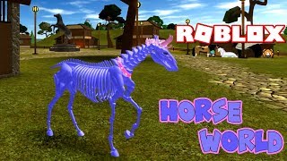 SKELETON HORSE ROBLOX HORSE WORLD Bag of Bones Funny Moments & Emotes! + My Character Story