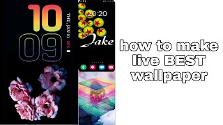 How to make live best wallpaper | clock live wallpaper | name 3D live wallpaper | photo 3D live box screenshot 2