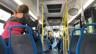 CTA On Board Riding 2013 New Flyer D60LFR Bus 4372 on Route 147 from Estes to Michigan/Washington