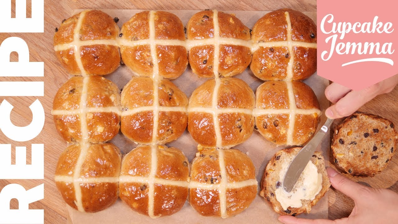 How To Make Hot Cross Buns | Cupcake Jemma | CupcakeJemma