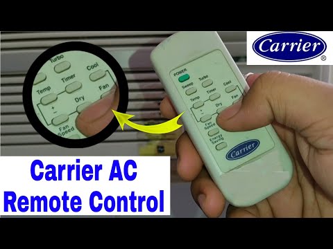 Carrier AC Remote function | Carrier AC Remote Control Operation | Full Feature of Carrier AC Remote