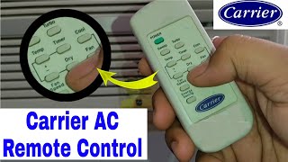 Carrier AC Remote function | Carrier AC Remote Control Operation | Full Feature of Carrier AC Remote