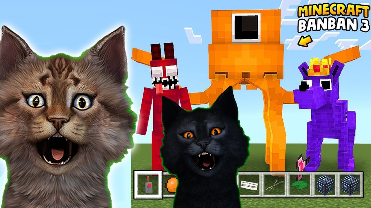 MINECRAFT TA GARTEN OF BANBAN 3 KARAKTERLERİYLE DÖVÜŞTÜK - FENA ...