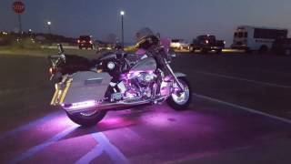 Rainbow lights motorcycle