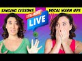 LIVE Warm Up Drills For Singing