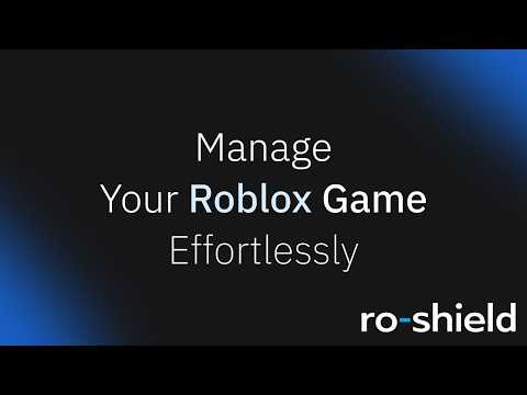 Manage Your Roblox Game Effortlessly with RoShield 🌐 | Website Control Panel Guide