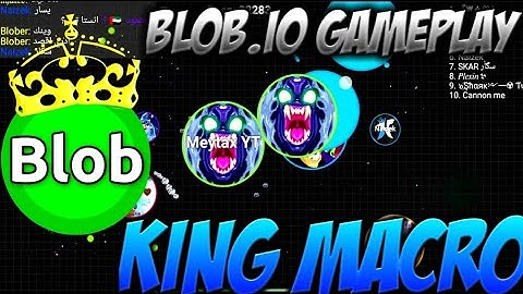 Blob.io King Macro 👑 insane macro game play + macro trick