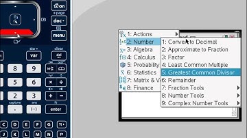 Technology in College Algebra - Finding GCF of Two Numbers - TI-NSpire