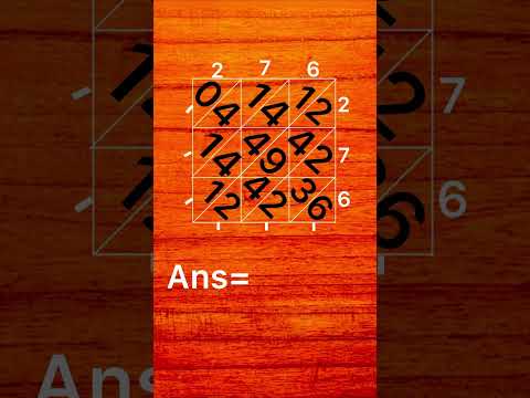DIAGONAL METHOD OF 276 Viral Youtubeshorts Mathematics 