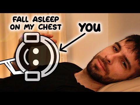 ASMR - Fall Asleep On My Chest (Calm Breathing, Head Rubs, Heart Beats, Whispers)