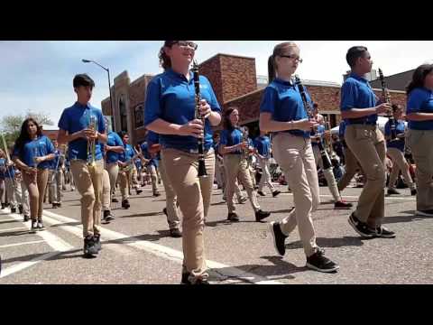 Vanderbilt charter Academy Marching band May-11-2017 Tulip Time parade