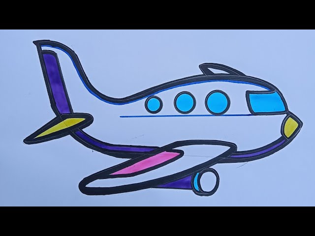 Line drawing airplane Stock Photos, Royalty Free Line drawing airplane  Images | Depositphotos