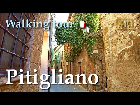 Pitigliano (Tuscany), Italy【Walking Tour】History in Subtitles - 4K