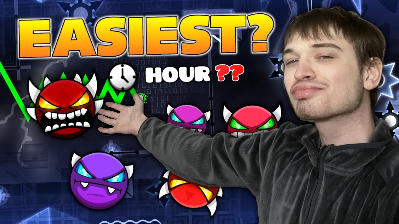 How FAST Can I Beat the EASIEST DEMON of Each Difficulty in Geometry ...