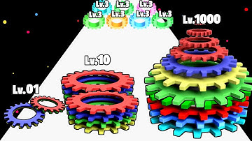 Gears Run - Upgrade Gear Max Level ASMR Gameplay #asmrgameplay #satisfyingasmr #levelup