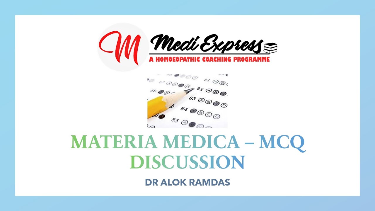 100 MCQs - MATERIA MEDICA || MEDI EXPRESS ONLINE LIVE CLASSES  || AIAPGET || UPSC || HOMOEOPATHY