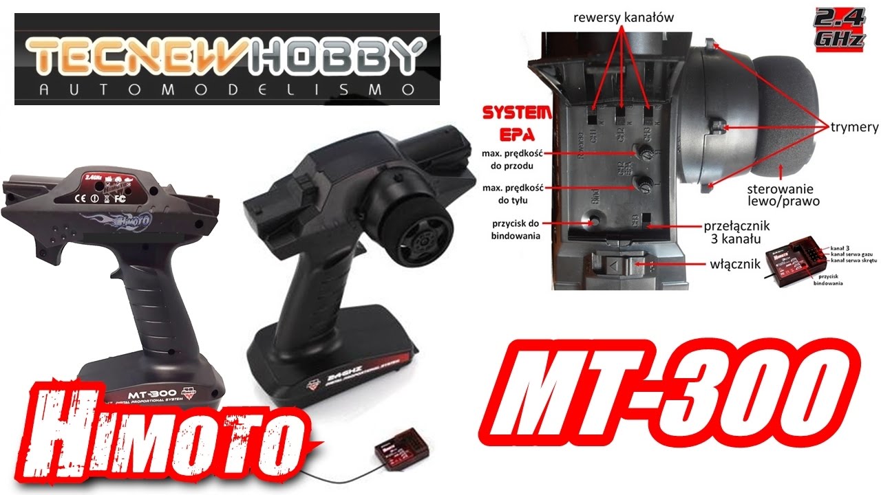 Tudo sobre Radio MT-300 3ch Himoto - YouTube