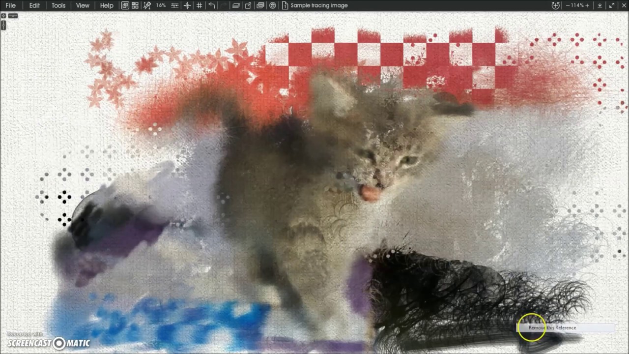 Sampling from a Tracing Image with the Custom Brush in ArtRage 5