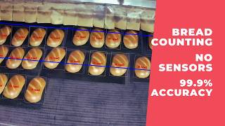 Bread Counting Machine at Oven Exit — 9 Types, Regular Camera, 99.9% Accuracy