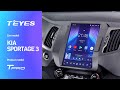 Teyes TPRO Tesla Vertical Screen Head Unit - User Experience Video For KIA Sportage 3