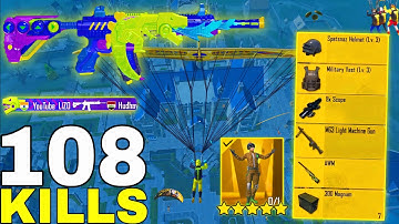 108 KILLS!😍 NEW BEST LOOT GAMEPLAY with BEST OUTFIT 🔥 SAMSUNG,A7,A8,J4,J5,J6,J7,J2,J3,XS,A3