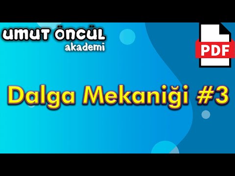 Dalga Mekaniği #3 | Su Dalgalarında Girişim | +PDF