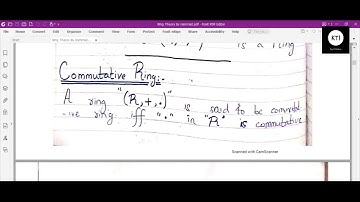 Commutative Ring || Ring With Unity || Division Ring || Unit Element || Definitions || Lecture-2