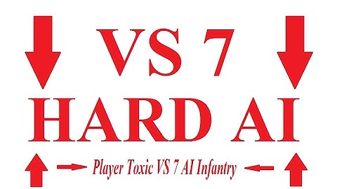 🔴 Generals Zero Hour 7vs1 🔴 Player Toxic VS 7 AI HARD Infantry 🔴