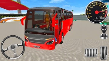 Euro Bus Driving Game Public Transportation 2024 -  Indonesia Bus Simulator Android Gameplay