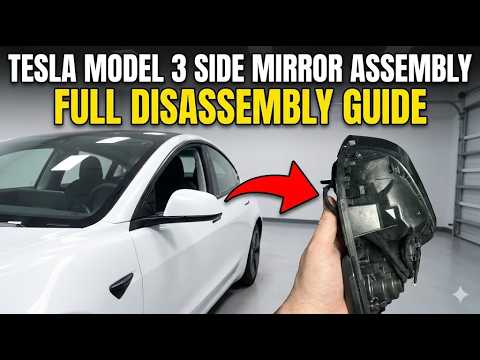 Model 3 side mirror: full disassembly guide