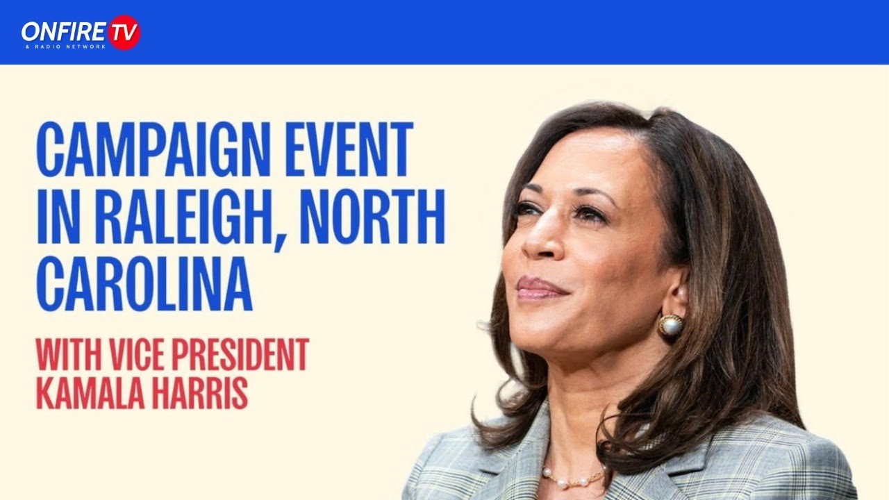VP Kamala Harris Campaign Event in Raleigh, North Carolina - YouTube