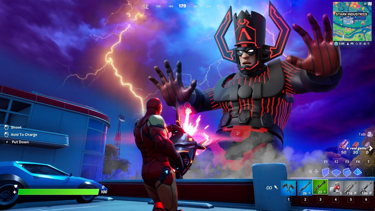 New Galactus Boss Live Event In Fortnite Youtube