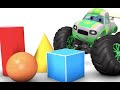 Wheels On The Monster Truck | Nursery Rhymes for Kids | Happy Tots