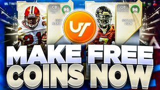 EARN FREE COINS NOW! | GET 100K+ COINS EASILY! | MADDEN 21 ULTIMATE TEAM FREE COIN METHOD!